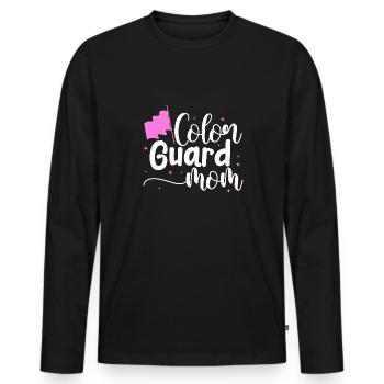 Color Guard Mom Design pour une danseuse militaire - T-shirt manches longues Premium bio Homme - noir - Devant - Nico (187cm)