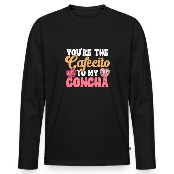 Concha Hispanic Mexikanisch Pan Dulce - Männer Premium Bio Langarmshirt - Schwarz - Vorne - Nico (187cm)