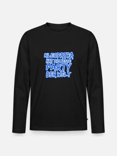 Cleopatra Cleopatra - Men's Premium Organic Long Sleeve Shirt - black