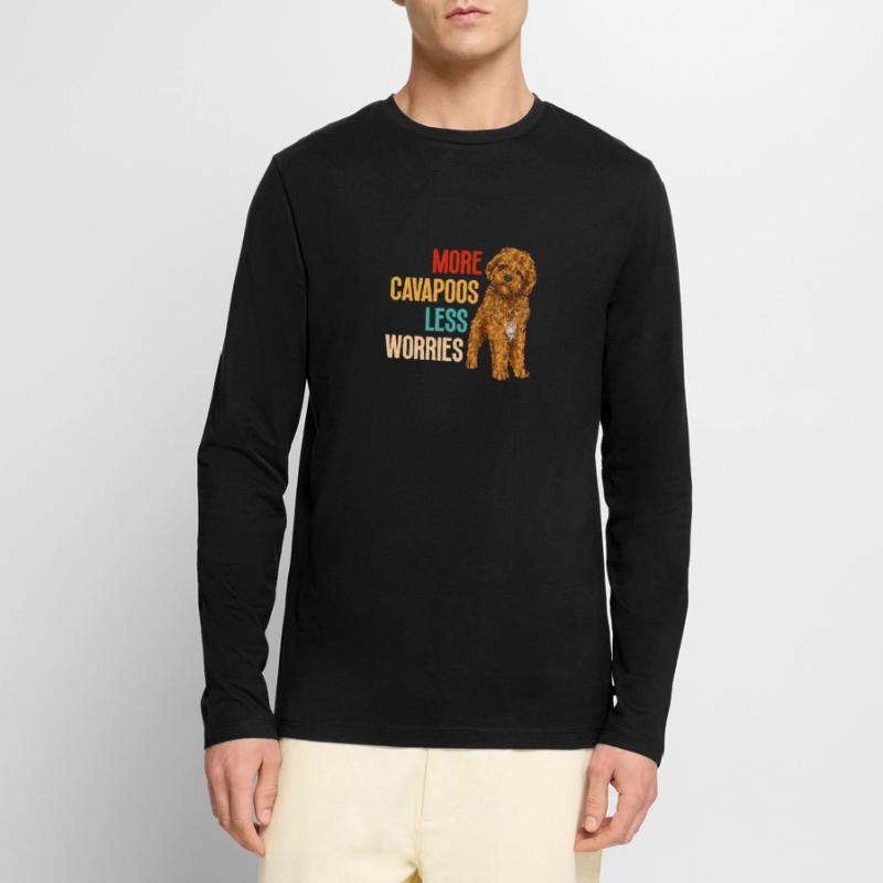 Cavapoo Cavoodle Capoodle Dog Men's Premium Organic Long Sleeve Shirt