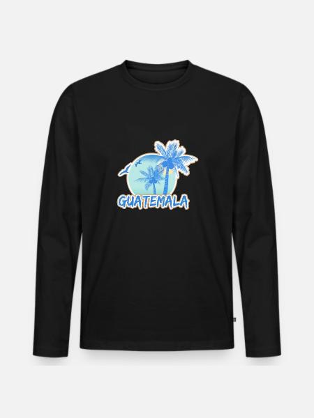 Urlaub Guatemala - Männer Premium Bio Langarmshirt - Schwarz