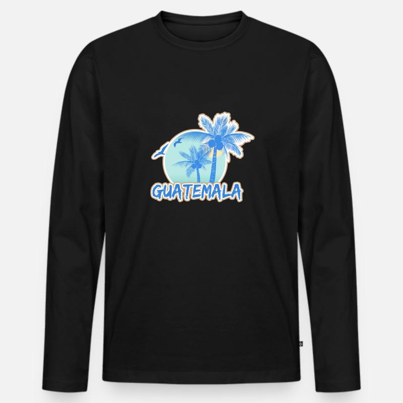 Urlaub Guatemala - Männer Premium Bio Langarmshirt - Schwarz