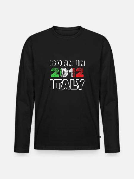 Italy 2012 - Männer Premium Bio Langarmshirt - Schwarz