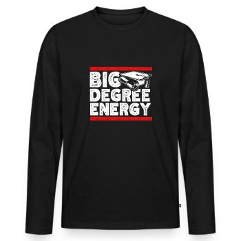 Master's Degree Studium Master Abschluss - Männer Premium Bio Langarmshirt - Schwarz - Vorne - Nico (187cm)