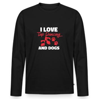 Tap Dance Teacher Tap Dancer Tap Dance - Men's Premium Organic Long Sleeve Shirt - black - Front - Nico (187cm)