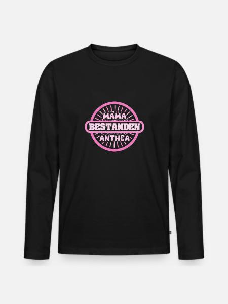 Anthea - T-shirt manches longues Premium bio Homme - noir