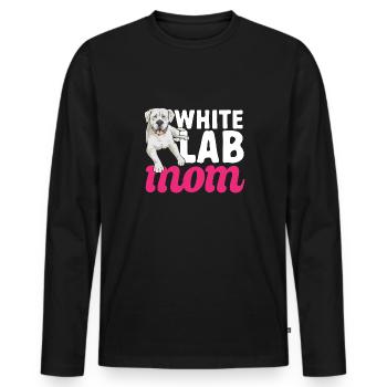 Labrador Retriever blanc Labrador Labrador blanc - T-shirt manches longues Premium bio Homme - noir - Devant - Nico (187cm)