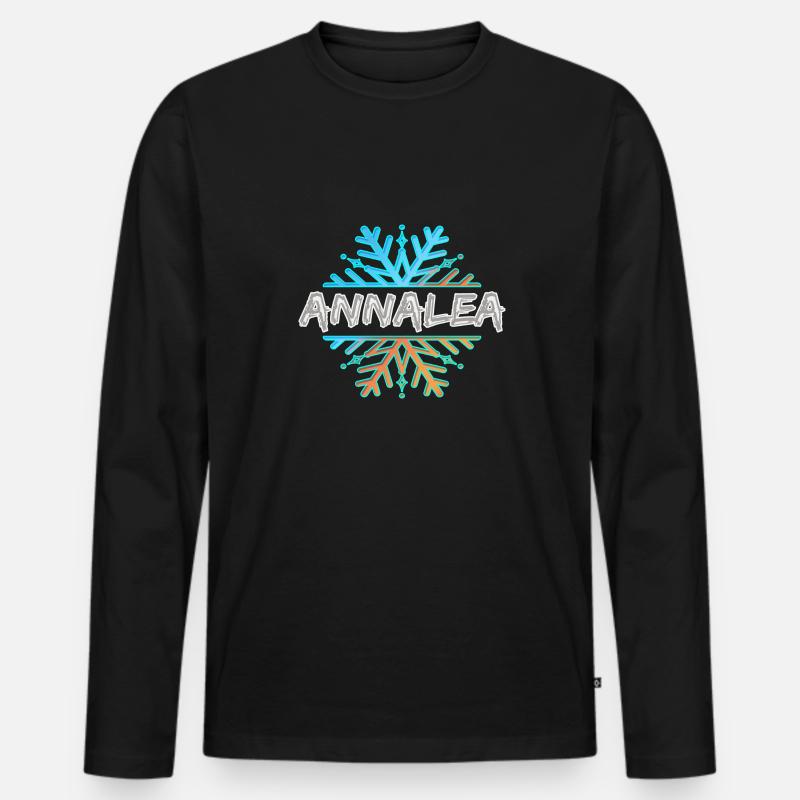 Annalea als Annalea - Männer Premium Bio Langarmshirt - Schwarz