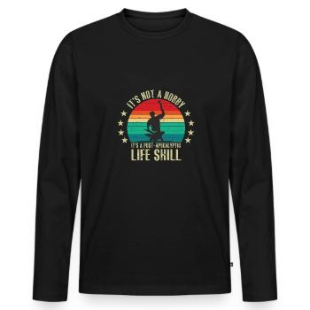 Lustiger Schmied Spruch & Schmieden - Männer Premium Bio Langarmshirt - Schwarz - Vorne - Nico (187cm)