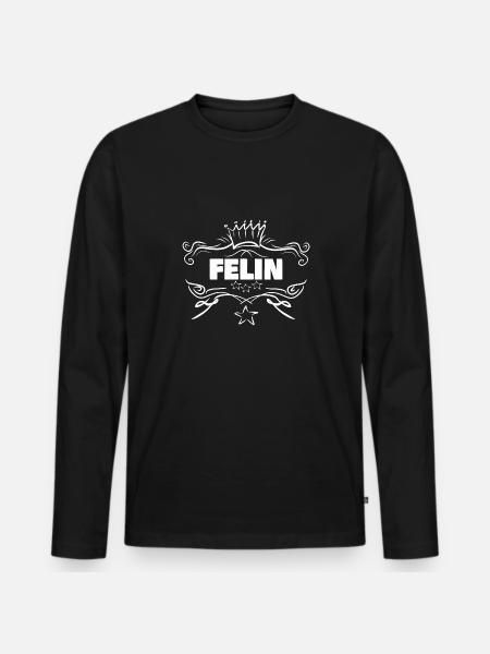 Felin bébé - T-shirt manches longues Premium bio Homme - noir