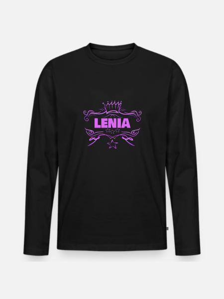 Lenia - T-shirt manches longues Premium bio Homme - noir