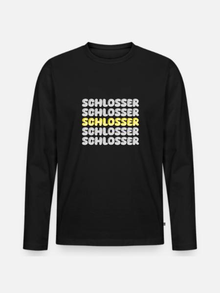 Gift for locksmith - Men's Premium Organic Long Sleeve Shirt - black