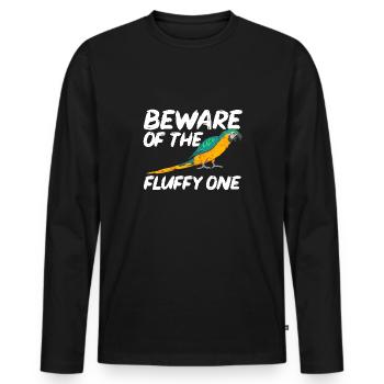 Gelbbrustara Papagei Blue And Yellow Macaw - Männer Premium Bio Langarmshirt - Schwarz - Vorne - Nico (187cm)