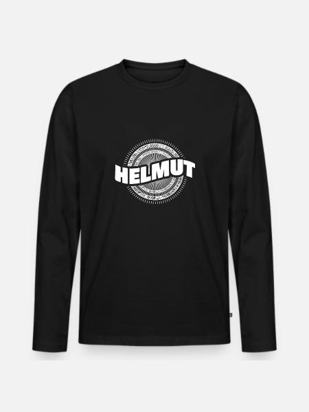 Gift for Helmut - Men's Premium Organic Long Sleeve Shirt - black
