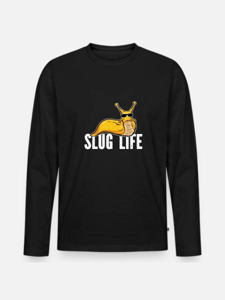 Escargot banane - T-shirt manches longues Premium bio Homme - noir