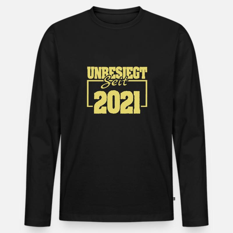 seit 2021 - Männer Premium Bio Langarmshirt - Schwarz
