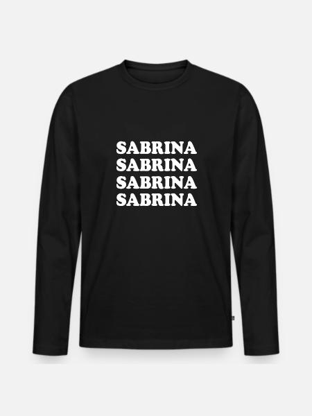 Gift for Sabrina - Men's Premium Organic Long Sleeve Shirt - black