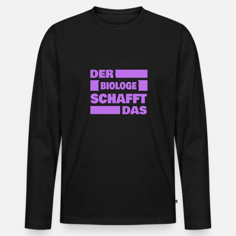 Geschenk für Biologe - Männer Premium Bio Langarmshirt - Schwarz