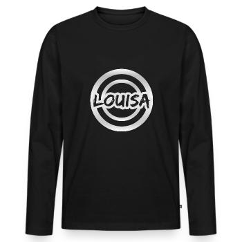 Décrivez votre designDesign ImageSta - T-shirt manches longues Premium bio Homme - noir - Devant - Nico (187cm)