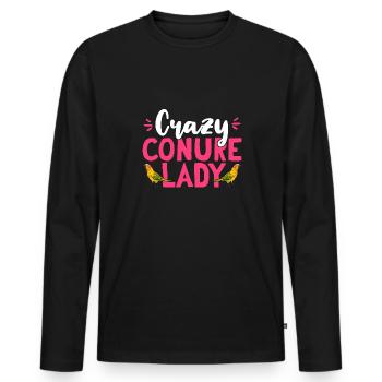Molinasittich Perroquet Oiseau Perruche du Soleil - T-shirt manches longues Premium bio Homme - noir - Devant - Nico (187cm)