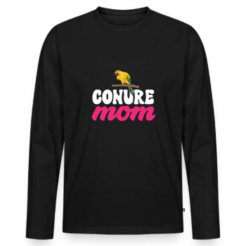 Parakeet, Parrot, Parakeet, Bird - Men's Premium Organic Long Sleeve Shirt - black - Front - Nico (187cm)
