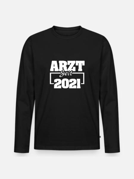 Médecin 2021 - T-shirt manches longues Premium bio Homme - noir
