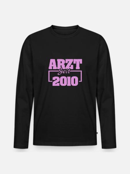 2010 - Men's Premium Organic Long Sleeve Shirt - black