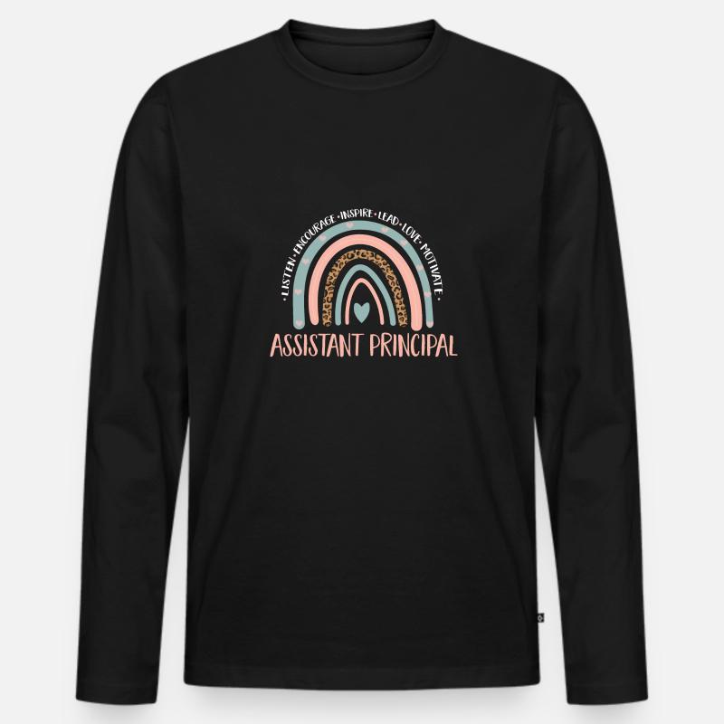 Stellvertretende Schulleiterin - Männer Premium Bio Langarmshirt - Schwarz