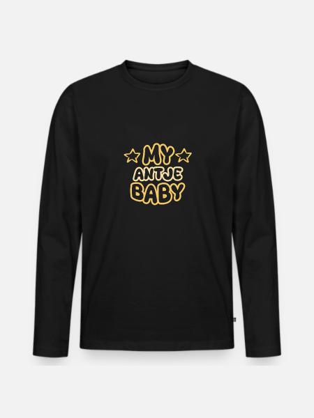 Birth of Antje - Men's Premium Organic Long Sleeve Shirt - black
