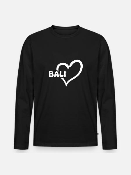 Gift for Bali - Men's Premium Organic Long Sleeve Shirt - black