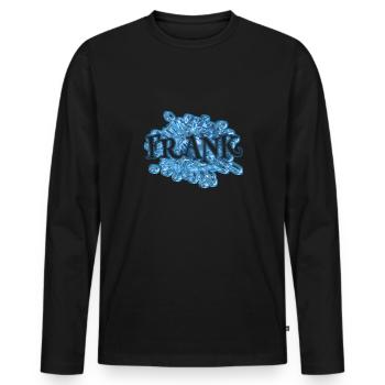 Gift for Frank - Men's Premium Organic Long Sleeve Shirt - black - Front - Nico (187cm)