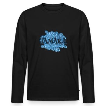 Wassertropfen für Tamara Tamara Name - Männer Premium Bio Langarmshirt - Schwarz - Vorne - Nico (187cm)