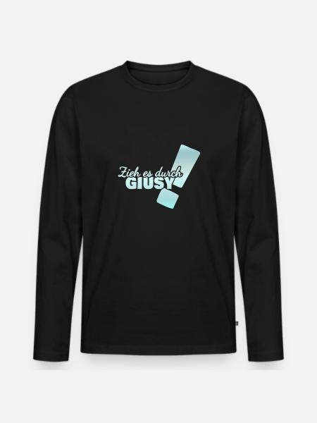Gift for Giusy - Men's Premium Organic Long Sleeve Shirt - black
