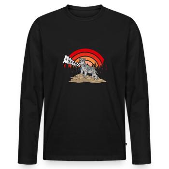 Schnauzer nain Chien Schnauzer - T-shirt manches longues Premium bio Homme - noir - Devant - Nico (187cm)