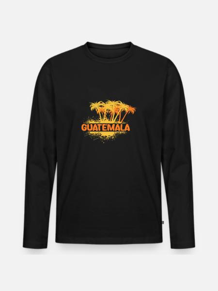 Party Guatemala - Men's Premium Organic Long Sleeve Shirt - black