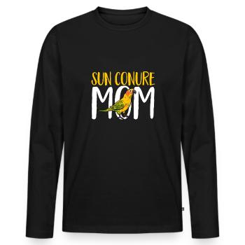 Molinasittich Perroquet Oiseau Perruche du Soleil - T-shirt manches longues Premium bio Homme - noir - Devant - Nico (187cm)