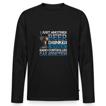 RC Auto Hobby Spruch Ferngestuertes Auto - Männer Premium Bio Langarmshirt - Schwarz - Vorne - Nico (187cm)
