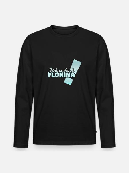 Florina - Men's Premium Organic Long Sleeve Shirt - black