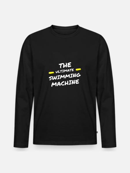 La nageuse ultime - T-shirt manches longues Premium bio Homme - noir