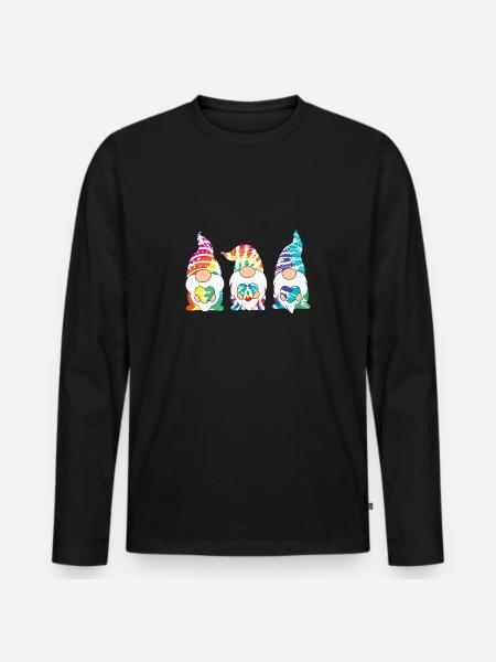 Cnomies Christmas Outfit - Men's Premium Organic Long Sleeve Shirt - black