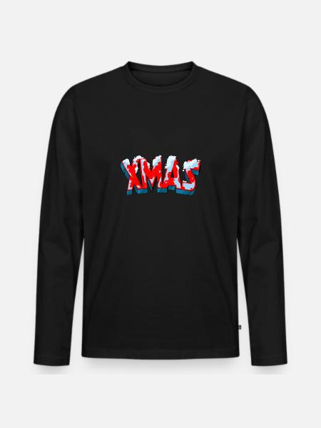 X Mas Outfit - Men's Premium Organic Long Sleeve Shirt - black