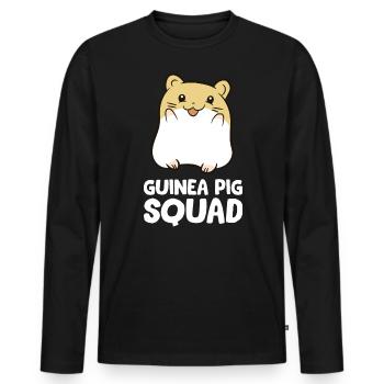 Cochons d'Inde - Guinea Pig Squad - T-shirt manches longues Premium bio Homme - noir - Devant - Nico (187cm)