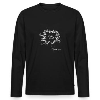 L'animal moelleux panique - Bestiolus Cerritus - T-shirt manches longues Premium bio Homme - noir - Devant - Nico (187cm)