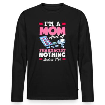Pharmacist Pharmaceutical Technical - Men's Premium Organic Long Sleeve Shirt - black - Front - Nico (187cm)