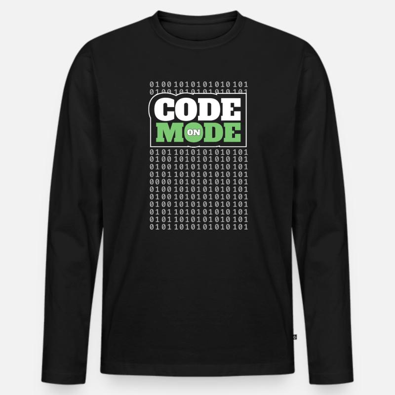 Codemodus An – Programmierung von Softwareentwickler Programmierer Männer Premium Bio Langarmshirt