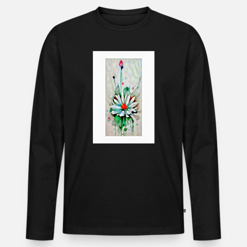 klajgrdajtscwlj - Männer Premium Bio Langarmshirt - Schwarz