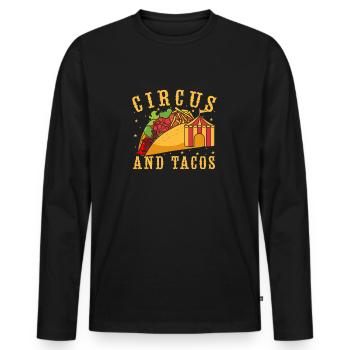Circus And Tacos Circus Performer Costume Gifts - Männer Premium Bio Langarmshirt - Schwarz - Vorne - Nico (187cm)