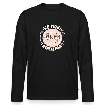 Sushi Lover Secret We Maki A Great Pair Sushi - Männer Premium Bio Langarmshirt - Schwarz - Vorne - Nico (187cm)
