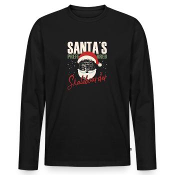 Skateboard Art Pour Garçons Filles Hommes Skateboard Cadeaux - T-shirt manches longues Premium bio Homme - noir - Devant - Nico (187cm)