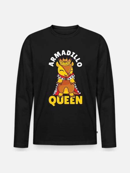Armadillo Pet Armadillo Gift - Men's Premium Organic Long Sleeve Shirt - black